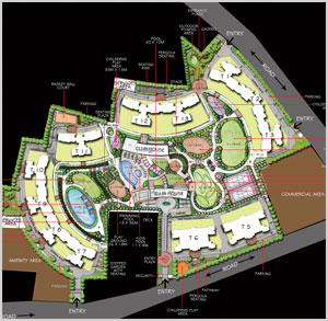 Layout Plan of Apartments in NIBM