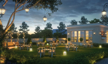 Landscaped Garden and Club House