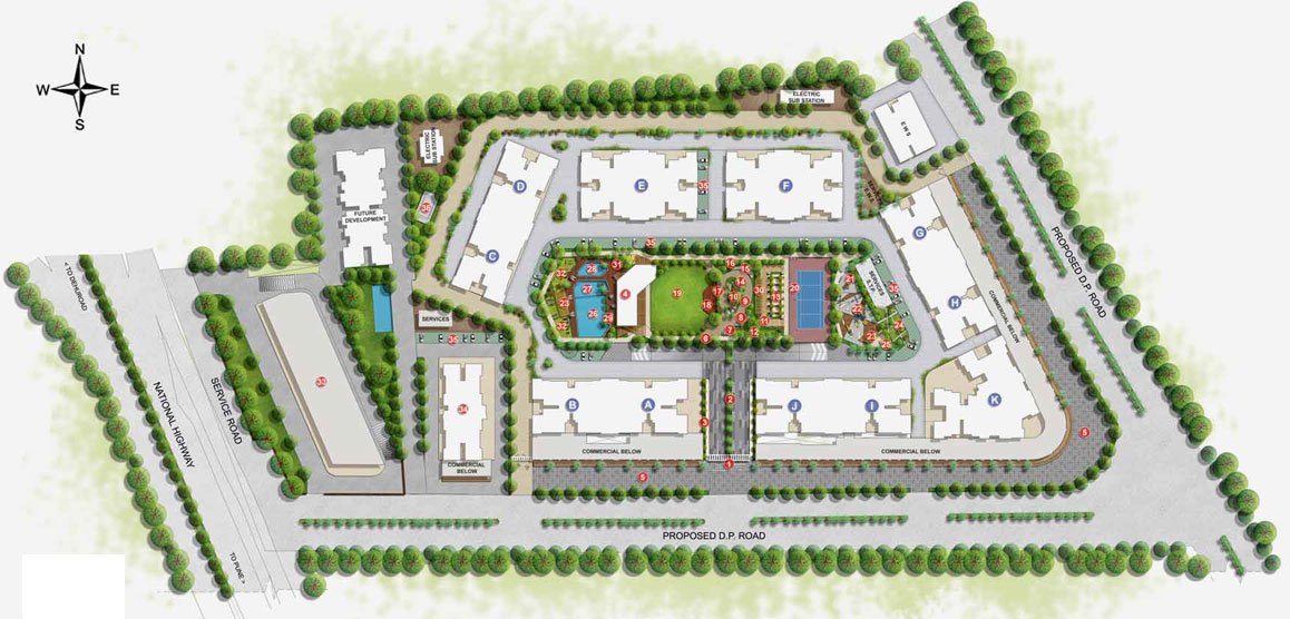 Layout of Western Avenue
