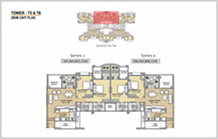 2 BHK Unit Plan - Raheja Vistas Premiere